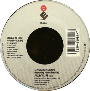 Linda Ronstadt - All My Life / Shattered Vinyl Record