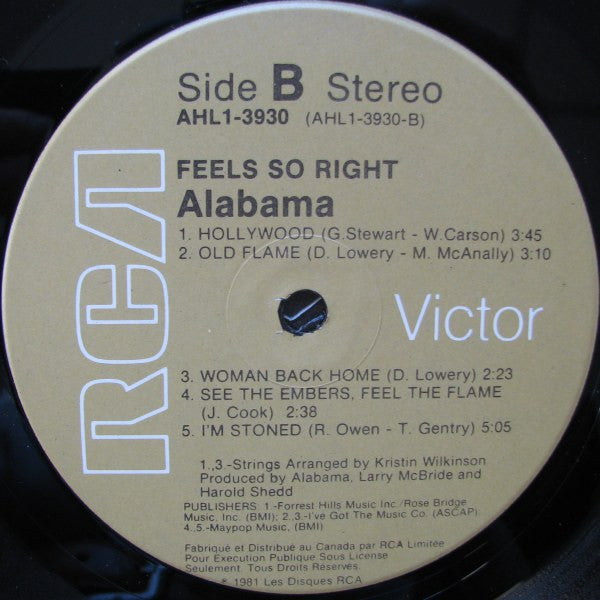 Alabama - Feels So Right - 1981