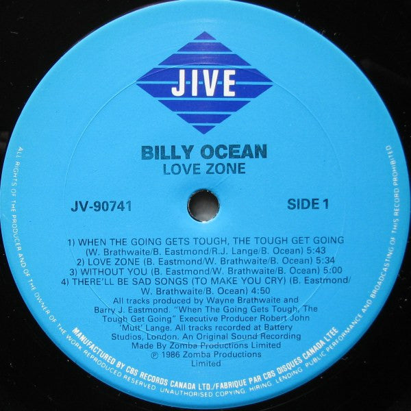 Billy Ocean - Love Zone - 1986