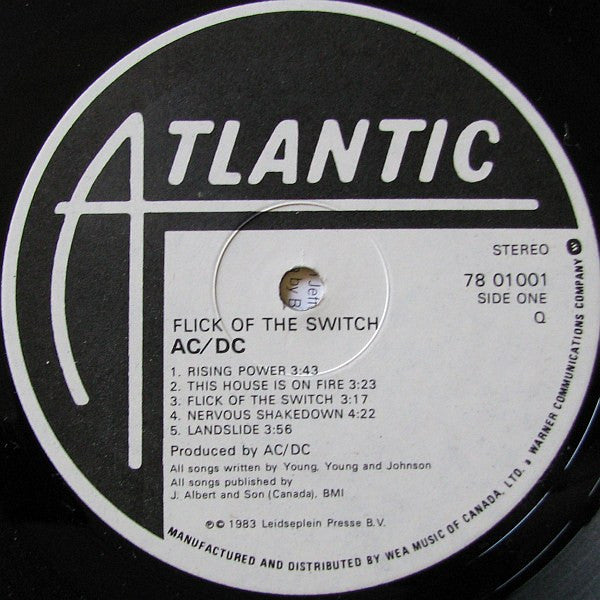 AC/DC - Flick Of The Switch - 1983