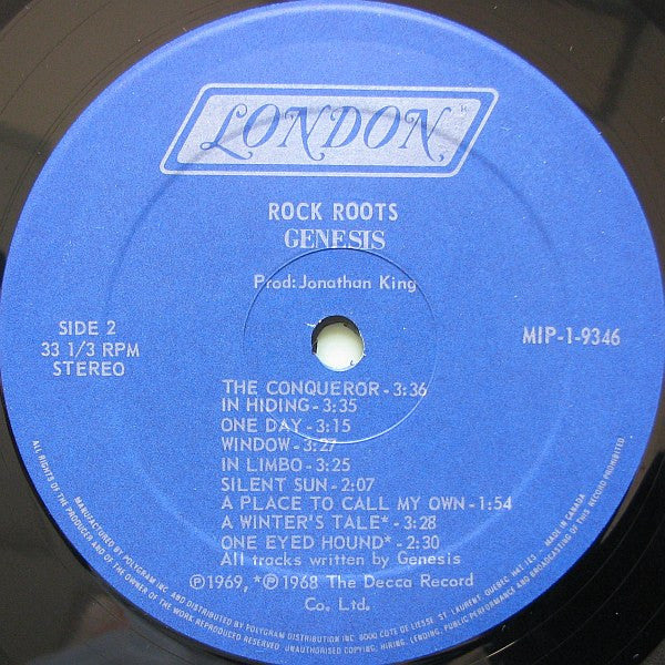 Genesis - Rock Roots - 1981