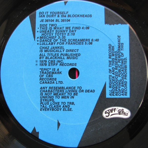 Ian Dury And The Blockheads - Do It Yourself - 1979