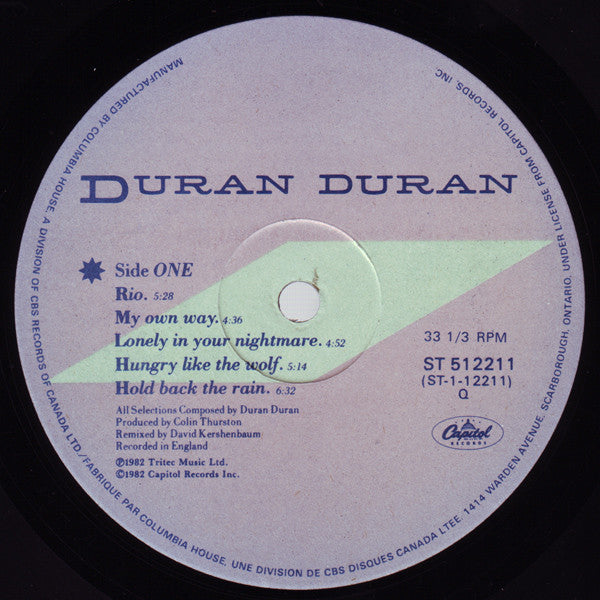 Duran Duran - Rio - 1982