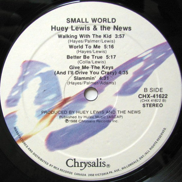 Huey Lewis & The News - Small World - 1988