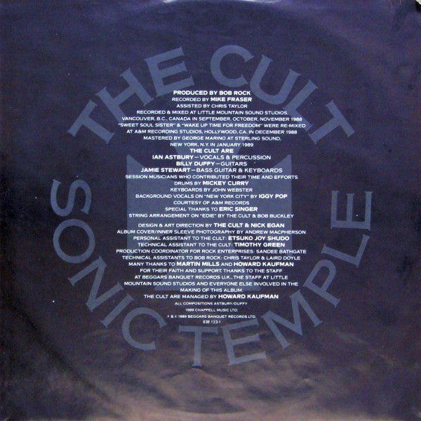 Cult, The - Sonic Temple - 1989