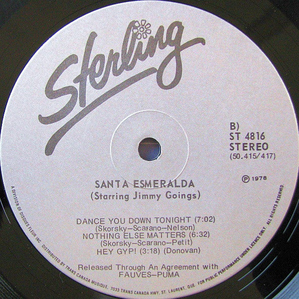 Santa Esmeralda Starring Jimmy Goings - The House Of The Rising Sun - 1978