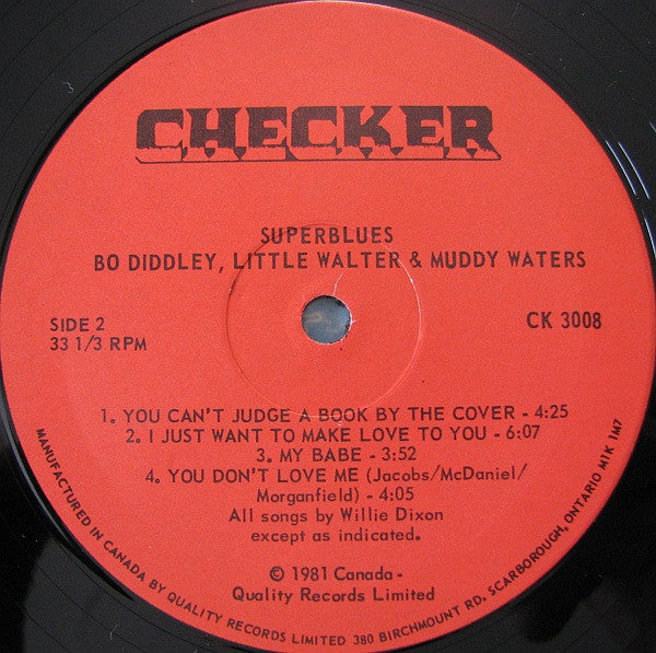 Bo Diddley, Little Walter & Muddy Waters - Super Blues - 1981