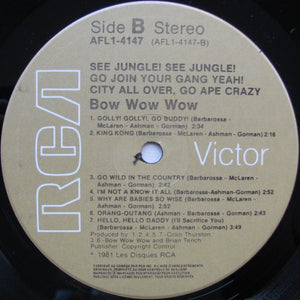 Bow Wow Wow - See Jungle! See Jungle! Go Join Your Gang Yeah! City All Over, Go Ape Crazy - 1981