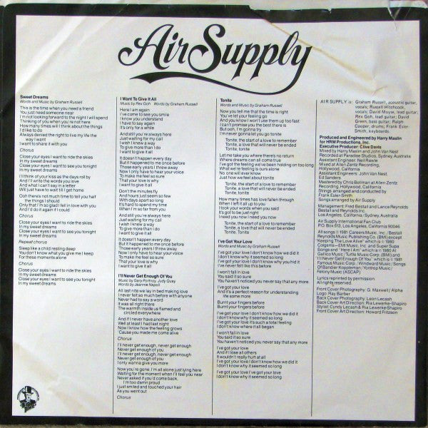 Air Supply - The One That You Love - 1981