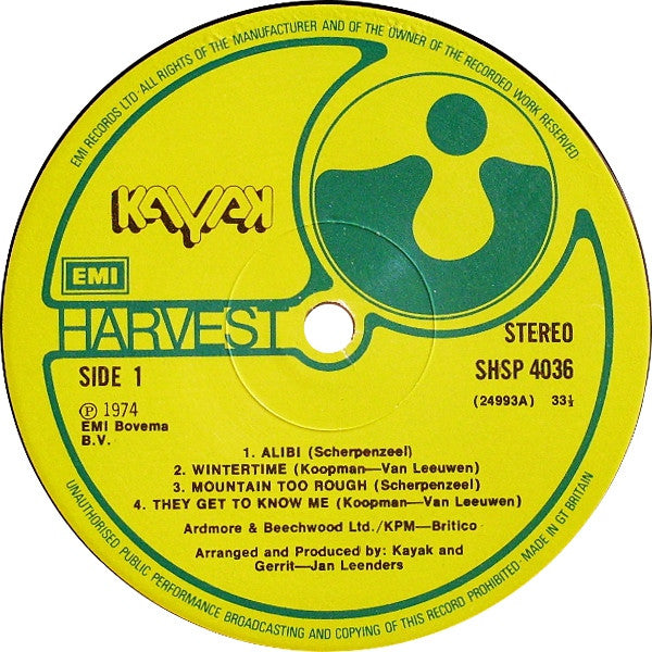 Kayak - Kayak - 1974