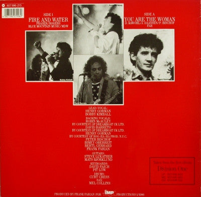 Far Corporation - Fire And Water (Special Club Mix) / You Are The Woman - 1986