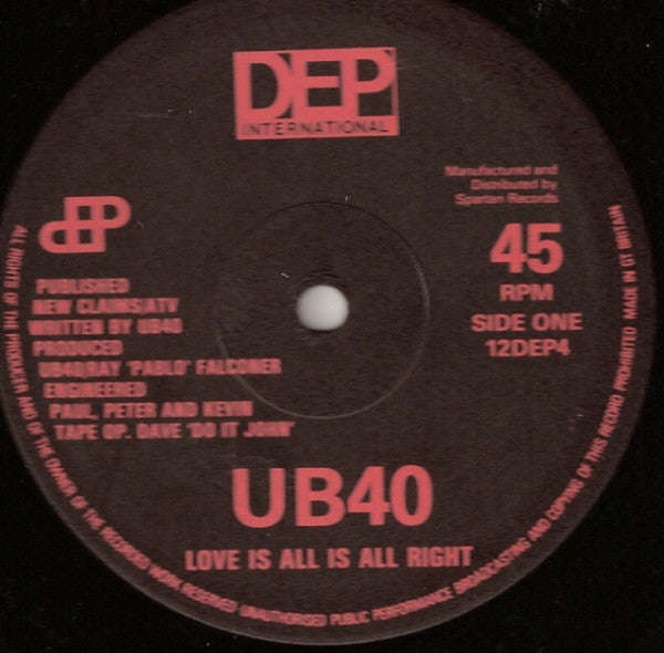 UB40 - Love Is All Is All Right - 1982