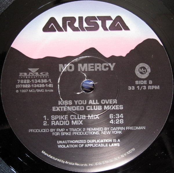 No Mercy - Kiss You All Over (Extended Club Mixes) - 1997