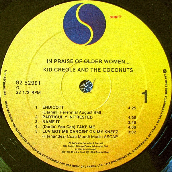 Kid Creole And The Coconuts - In Praise Of Older Women And Other Crimes - 1985