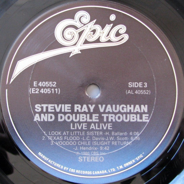 Stevie Ray Vaughan & Double Trouble - Live Alive - 1986