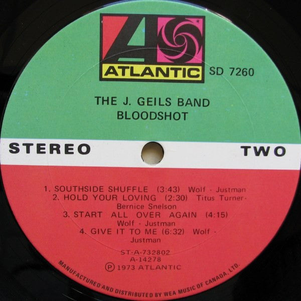 J. Geils Band, The - Bloodshot -