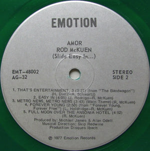 Rod McKuen - Amor, Amor / Slide... Easy In - 1977