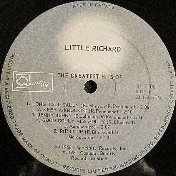 Little Richard - Greatest Hits