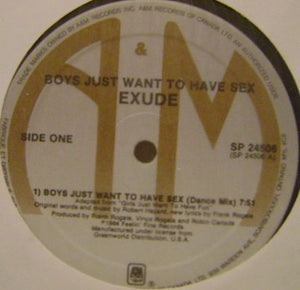 Exude - Boys Just Want To Have Sex - 1984