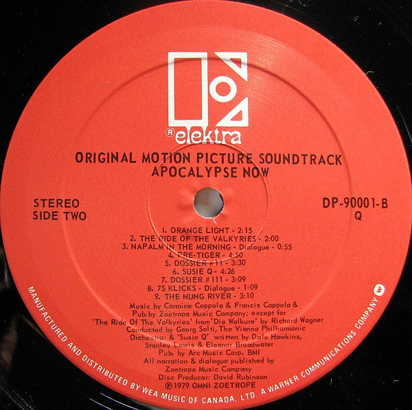 Carmine Coppola & Francis Ford Coppola - Apocalypse Now - Original Motion Picture Soundtrack - 1979