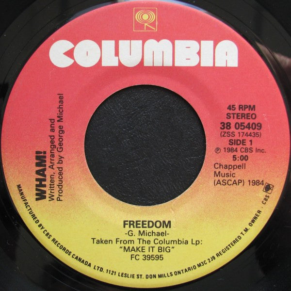 Wham! - Freedom - 1984
