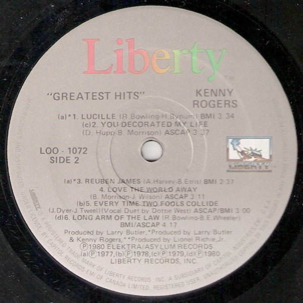 Kenny Rogers - Greatest Hits - 1980