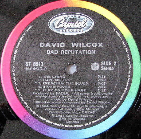 David Wilcox - Bad Reputation - 1984