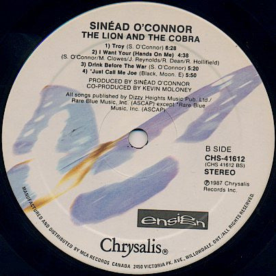 Sinéad O'Connor - The Lion And The Cobra - 1987