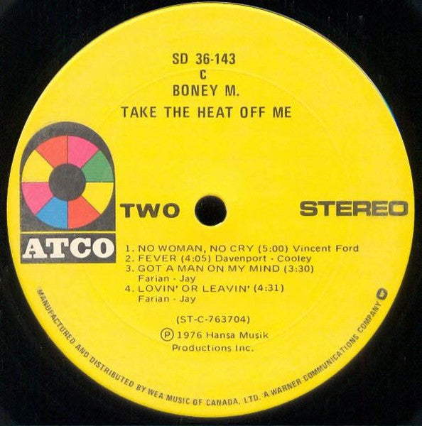 Boney M. - Take The Heat Off Me - 1976