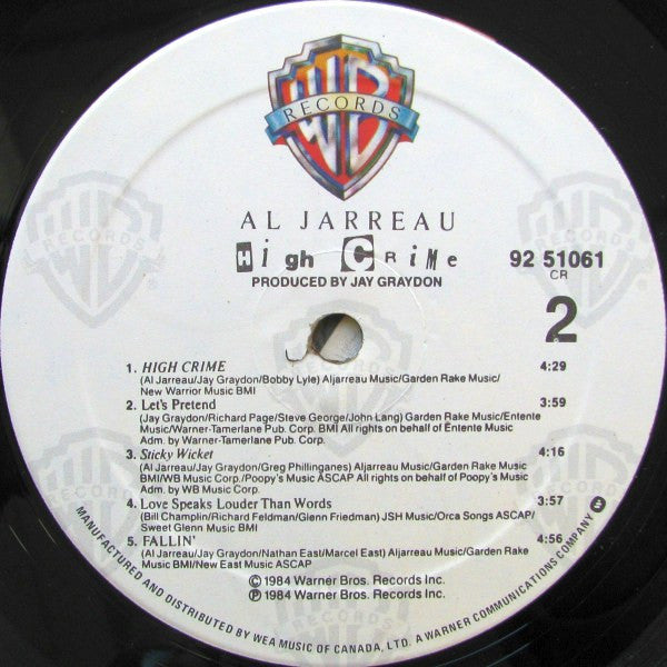 Al Jarreau - High Crime - 1984