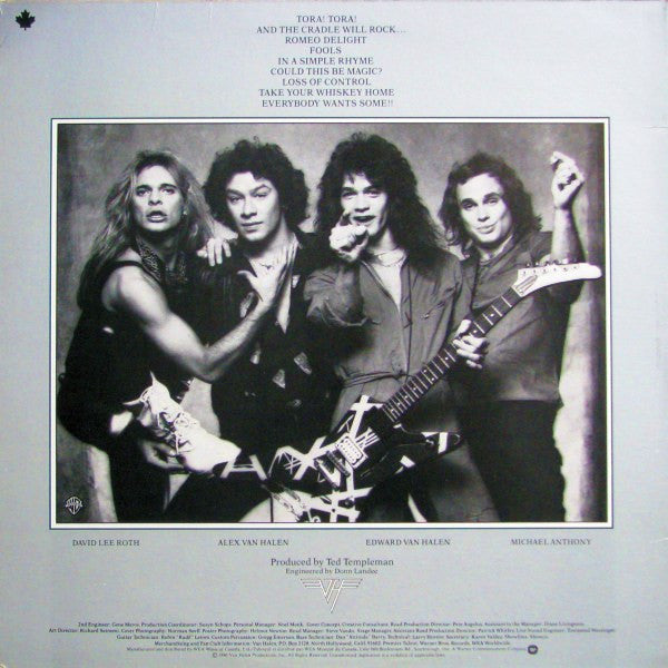 Van Halen - Women And Children First Vinyl Record