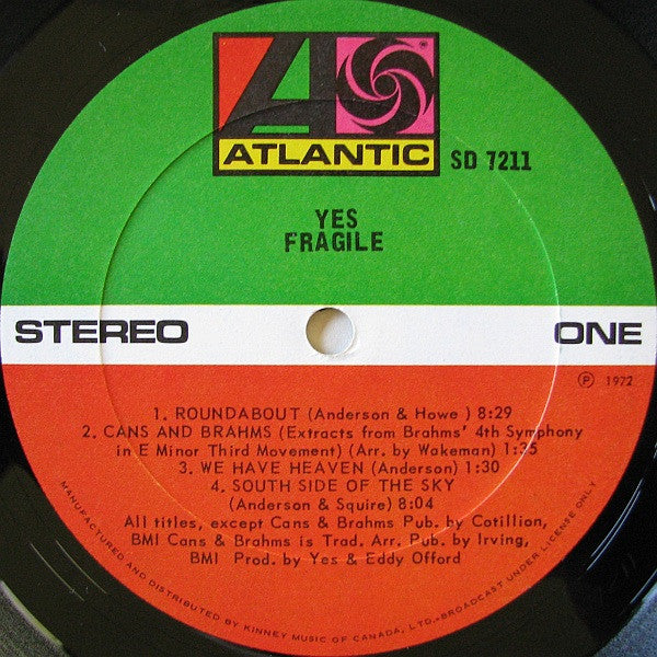 Yes - Fragile - 1972
