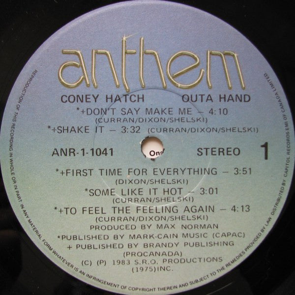 Coney Hatch - Outa Hand