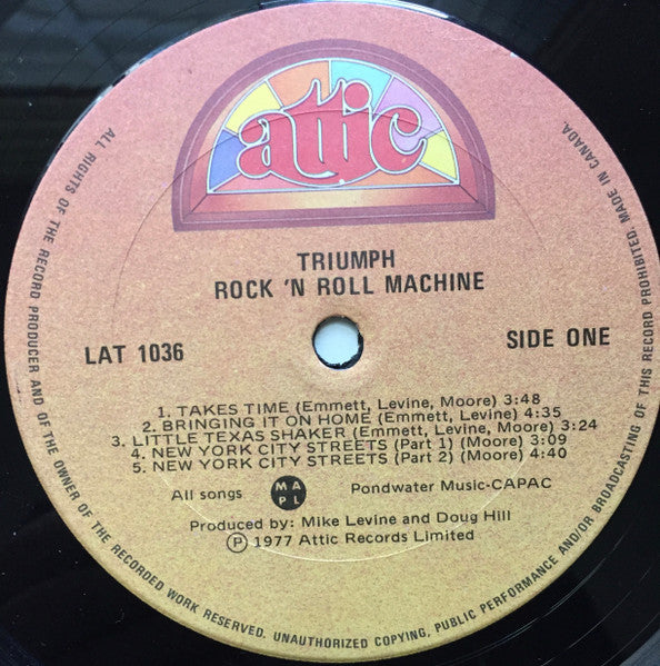 Triumph (2) - Rock & Roll Machine