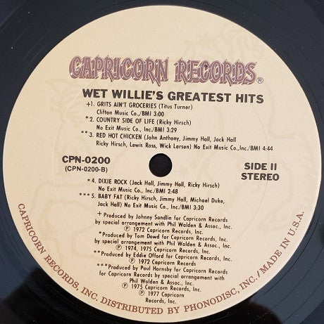 Wet Willie - Wet Willie Greatest Hits