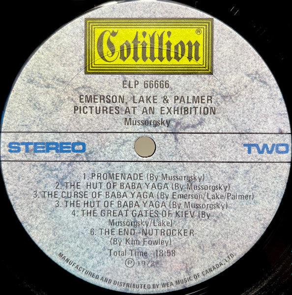 Emerson, Lake & Palmer - Pictures At An Exhibition Vinyl Record