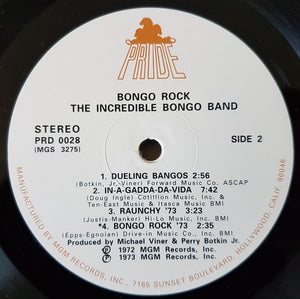 Michael Viner's Incredible Bongo Band - Bongo Rock Vinyl Record