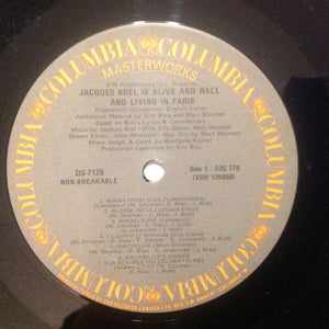 Eric Blau And Mort Shuman - Jacques Brel Is Alive And Well And Living In Paris -