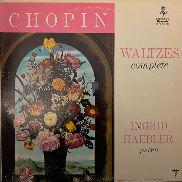 Chopin,Ingrid Haebler - Waltzes (Complete) Vinyl Record