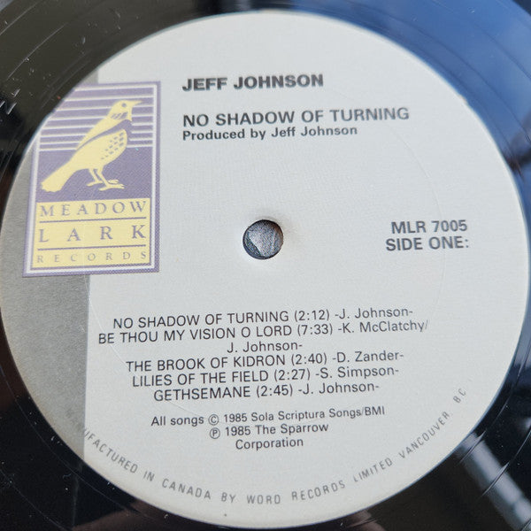 Jeff Johnson - No Shadow Of Turning