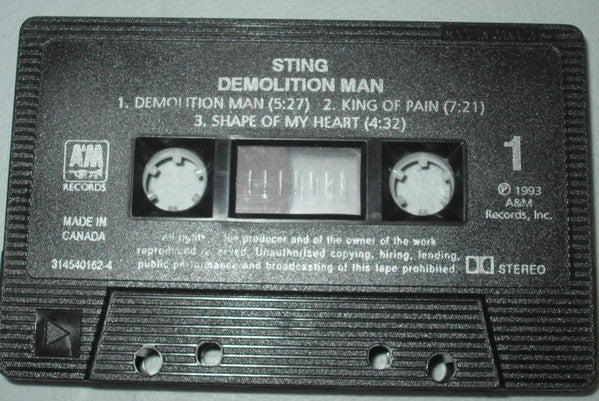 Sting - Demolition Man Vinyl Record