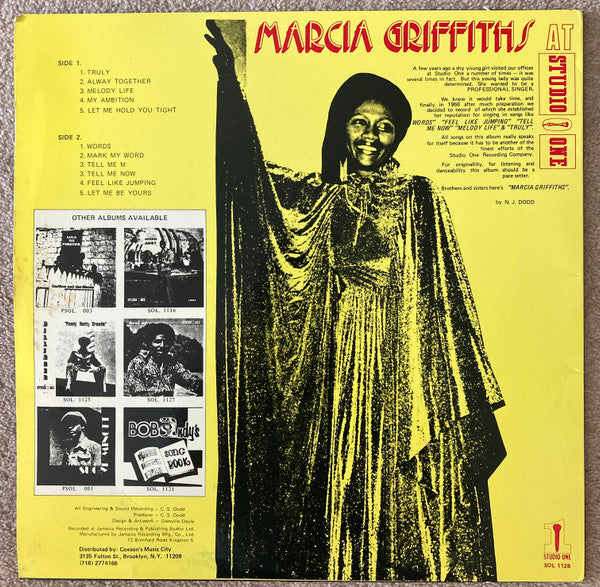 Marcia Griffiths - At Studio One -