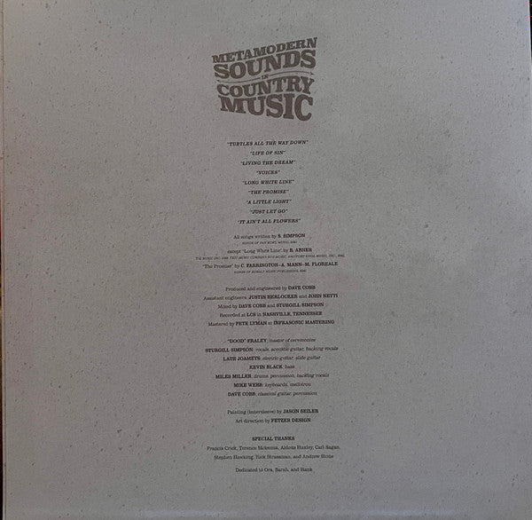 Sturgill Simpson - Metamodern Sounds In Country Music