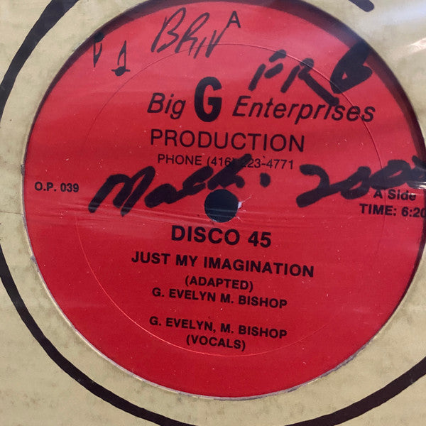 G. Evelyn, M. Bishop / V. Bent - Just My Imagination -
