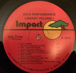 John T. Benson - The Benson Solo Performance Library Songbook Volume 1 - 1979