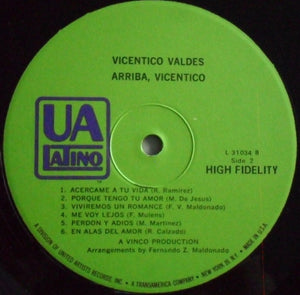 Vicentico Valdés - Arriba, Vicentico
