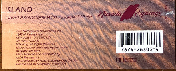 David Arkenstone With Andrew White - Island - 1989