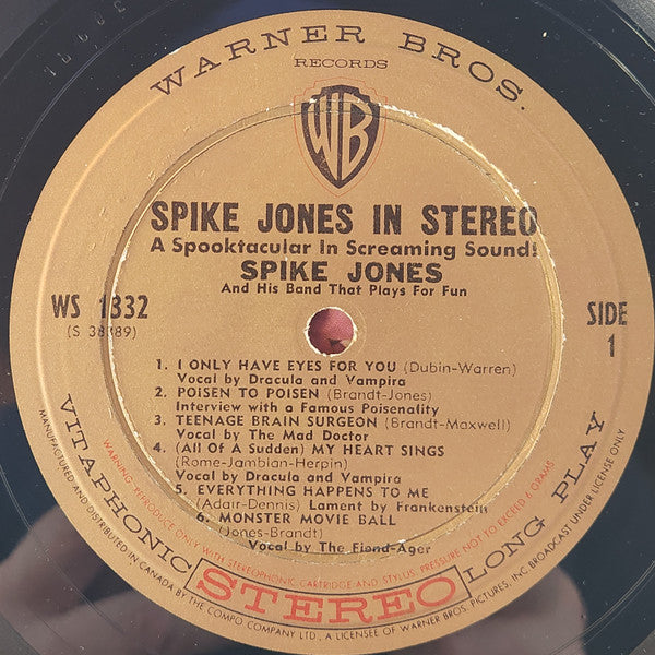 Spike Jones And The Band That Plays For Fun - Spike Jones In Hi-Fi (A Spooktacular In Screaming Sound!)
