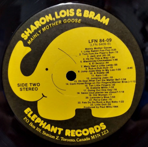 Sharon, Lois & Bram - Mainly Mother Goose