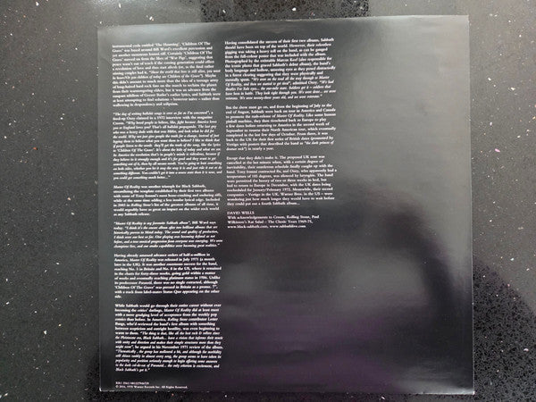 Black Sabbath - Master Of Reality - 2022
